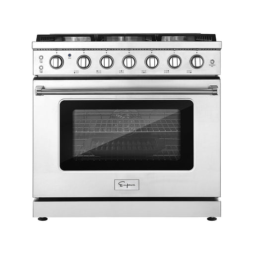 36 in. Pro-Style Slide-in Single Oven Gas Range-EMPV-36GR11-1