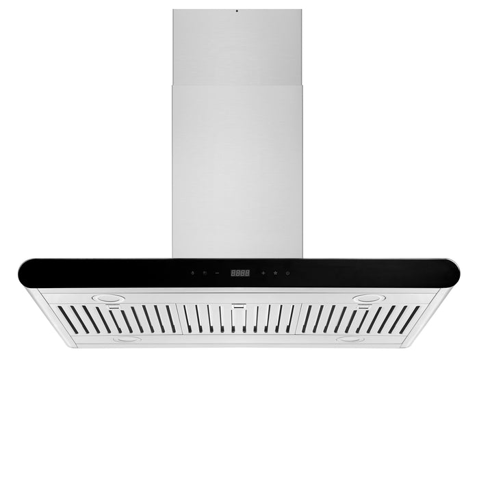 Empava  36 in. 400 CFM Island Wall Mount Ducted Range Hood-36RH10