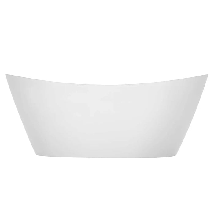 67" Freestanding Soaking LED Tub with Center Drain-EMPV-67FT1518LED