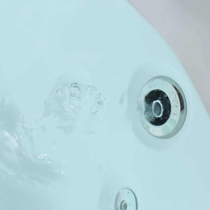 71 in. Acrylic Alcove Whirlpool Bathtub - EMPV-71JT667B