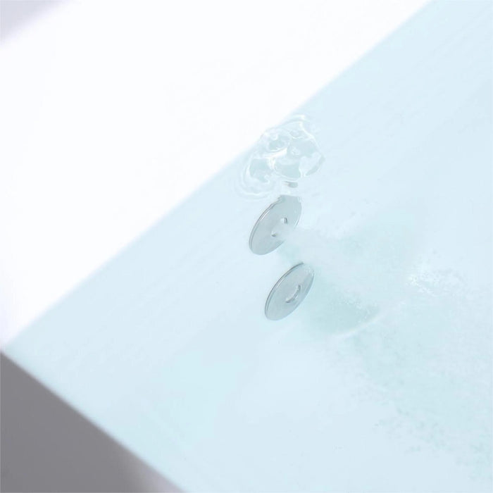 71 in. Acrylic Alcove Whirlpool Bathtub - EMPV-71JT667B