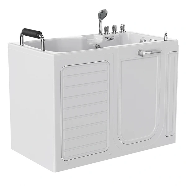 54" Alcove Soaking Walk-in Tub with Right Drain  EMPV-54WIT09