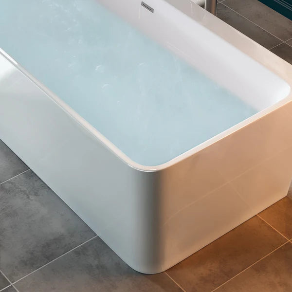 67" Freestanding Soaking Tub with Center Drain EMPV-67FT1516