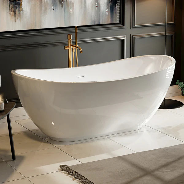 69" Freestanding Soaking Tub with Center Drain EMPV-69FT1603