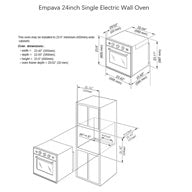 Empava 24WOB14 24 in. Electric Single Wall Oven