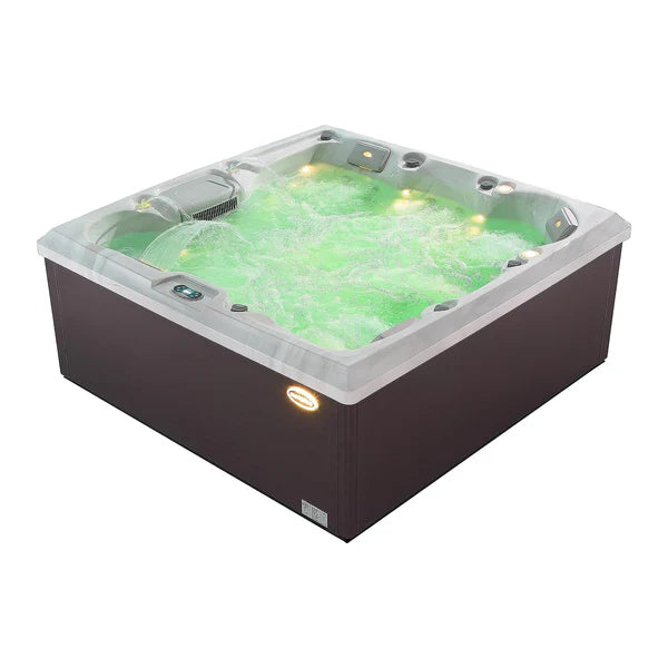 Luxury Freestanding 6-Person Square Outdoor Hot Tub  EMPV-SPA3550