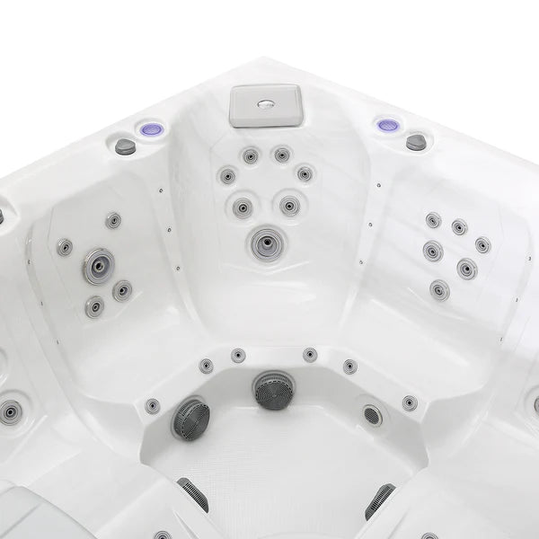 Luxury Freestanding 6-Person Square Outdoor Hot Tub  EMPV-SPA3550